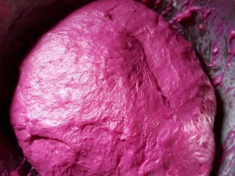 Pao buah naga recipe step 3 photo
