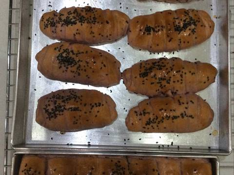 Roti ubi ungu isi pisang keju #kamismanis