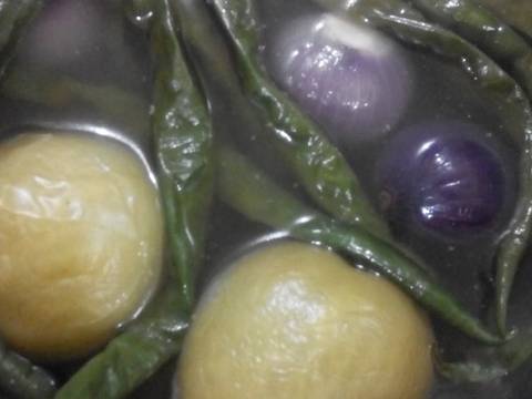 Sambal lado hijau mix teri petai rimbang recipe step 1 photo