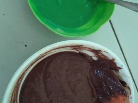 Browkat pandan kukus no mixer recipe step 2 photo