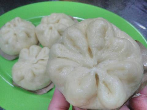 Steamed bun/pao isi keju susu (metode all in one) recipe step 3 photo