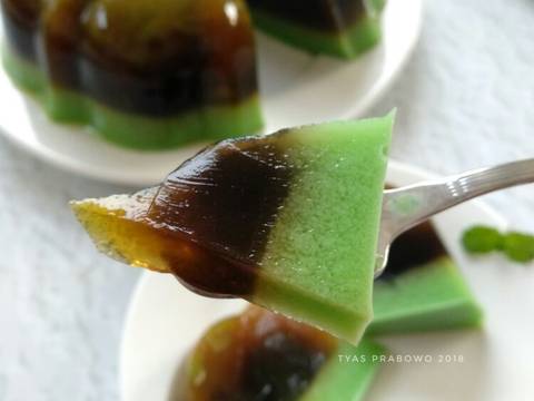 Pudding Cendol Cincau Pandan recipe step 4 photo