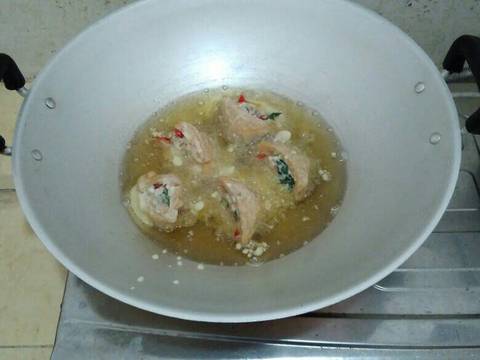 Gehu isi Oncom Pedas recipe step 4 photo