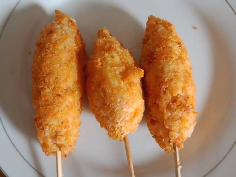 Sempolan nasi kornet mozarella recipe step 3 photo