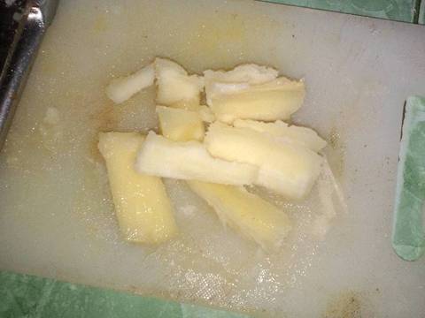 Singkong crispy plus sambal colenak recipe step 1 photo