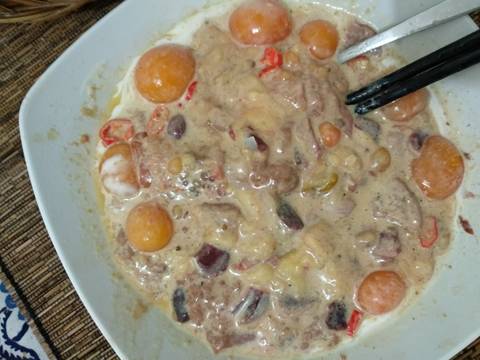 Pepes / Tum Jeroan Ayam recipe step 3 photo