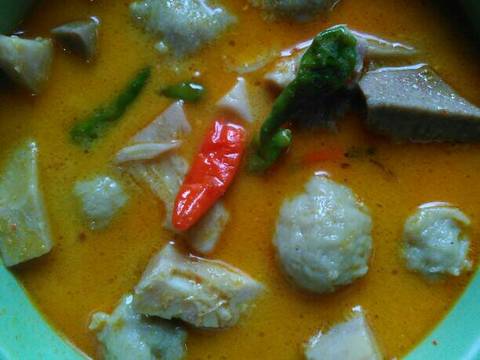 Gulai nangka bakso recipe step 1 photo