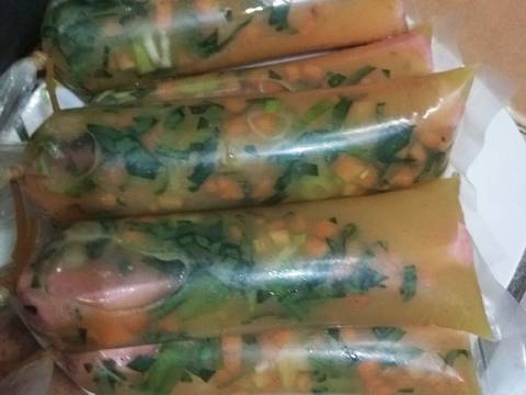 Sostel(sosis telur tanpa cetakan) langkah memasak 3 foto