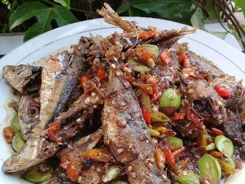 Peda asin sambal pete recipe step 4 photo