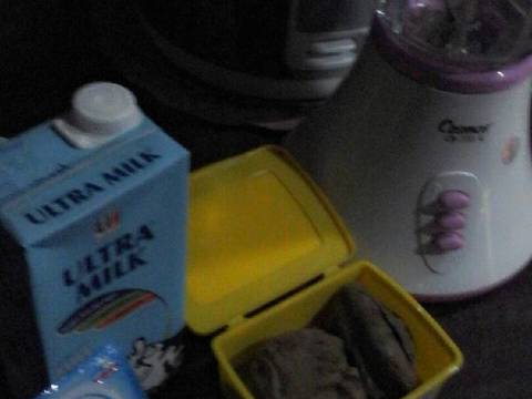 Ice cream ubi cilembu (3 bahan) no emulsifier, no whip cream dll recipe step 1 photo