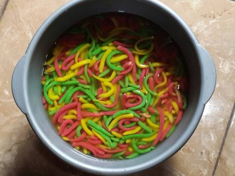 Es cendol rainbow recipe step 4 photo