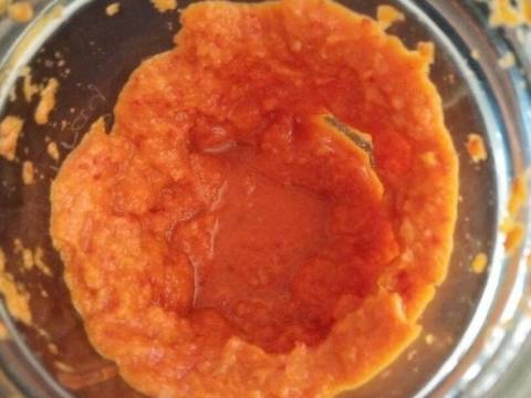 Sambal udang tempoyak dengan terong masam recipe step 3 photo