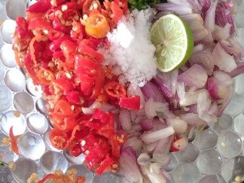 Sambal matah dower recipe step 1 photo
