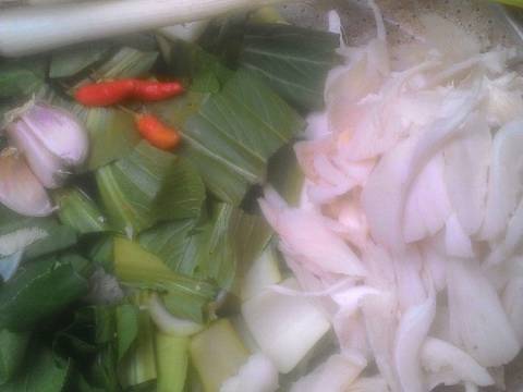 Tonseng jamur pokcoy recipe step 2 photo