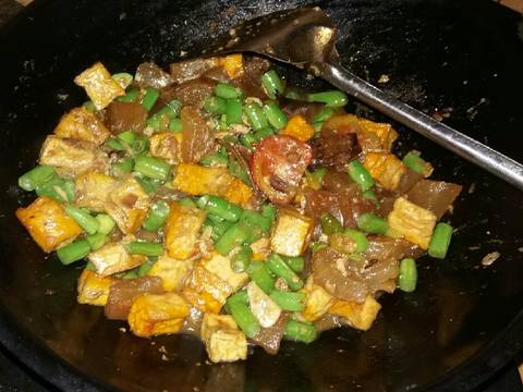 Krecek Buncis Tahu Pete Mercon tanpa ribet recipe step 3 photo