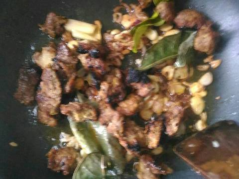 Bubur Pedas Sapi Bakar recipe step 5 photo