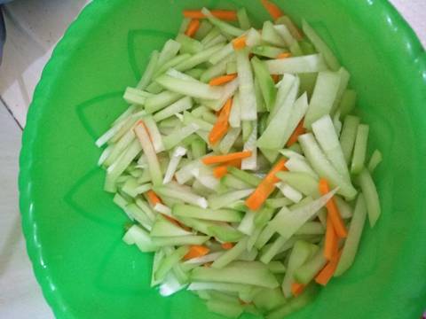 Lodeh Labu Siam ayam suwir recipe step 1 photo