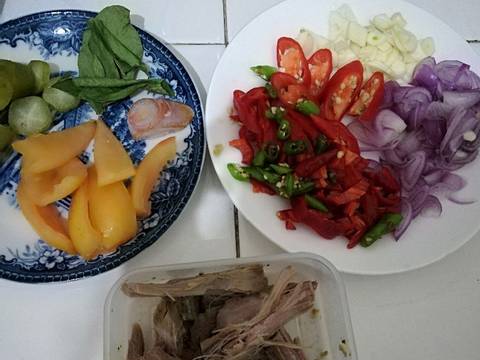 Asem asem daging + kacang panjang recipe step 1 photo