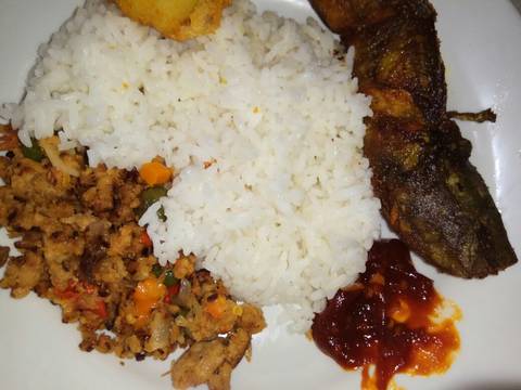 Orak arik oncom kering pedas recipe step 4 photo