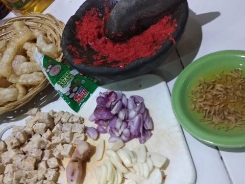 Sambal krecek tempe recipe step 2 photo