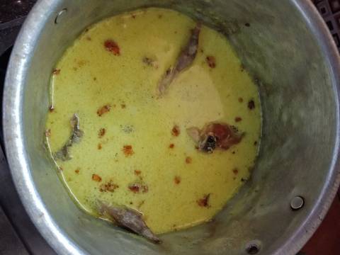 Bubur ayam jagung kuah kuning recipe step 2 photo