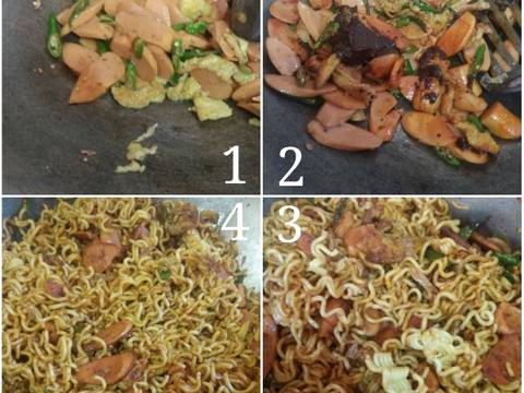 Mie Goreng Rendang Teri recipe step 4 photo