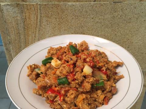 Oncom Sambel terasi recipe step 2 photo