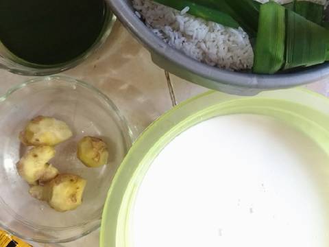 Wajik Pandan-Jahe recipe step 1 photo