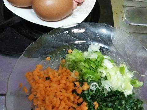 Sostel(sosis telur tanpa cetakan) langkah memasak 1 foto