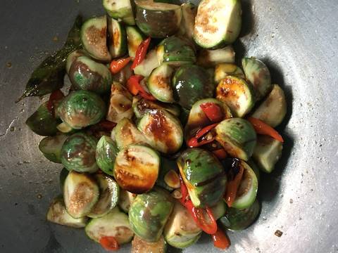 Oseng2 terong lalap teri recipe step 2 photo