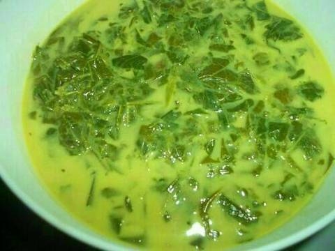 Sayur daun ubi tumbuk rimbang sederhana recipe step 9 photo