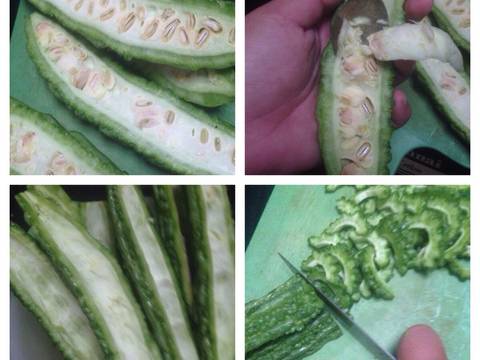 Tumis Pare Teri Belacan recipe step 1 photo