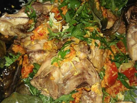Ayam Pepes Dedaunan recipe step 3 photo