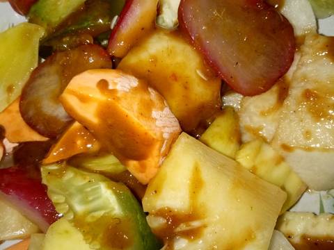 Rujak bumbu terasi bakar recipe step 3 photo