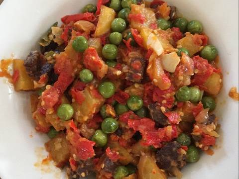 Balado daging kentang + rimbang recipe step 11 photo