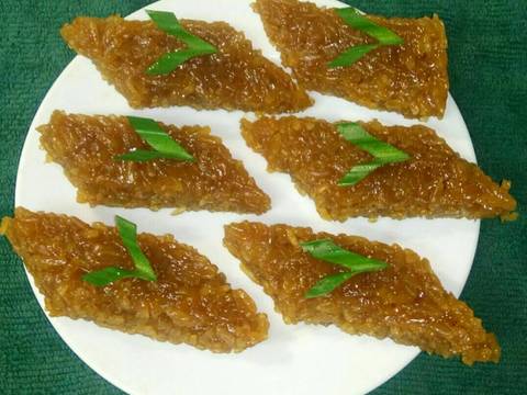 Wajik gula Merah rasa jahe recipe step 7 photo