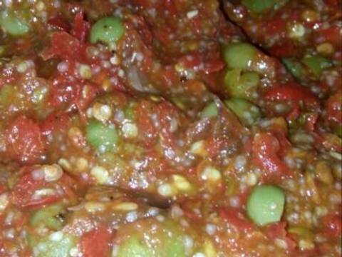 Sambal terasi rimbang/tekokak recipe step 3 photo