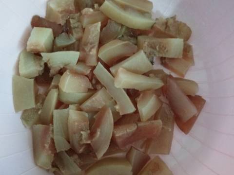 Oseng Kikil lombok ijo mercon recipe step 1 photo