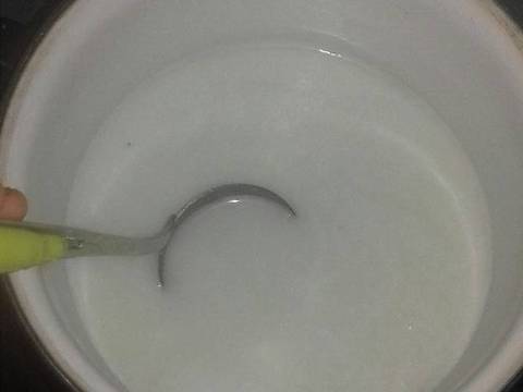 Es kopyor sirup pandan recipe step 2 photo