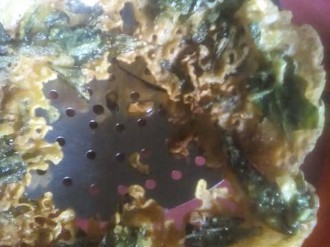 Peyek daun gingseng(no telur no santan) recipe step 6 photo