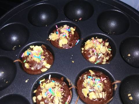 Kue cubit choco cheese #pr_bebiskuitan recipe step 7 photo