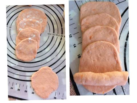 Pao Mawar Ubi | Sweet Potato Rose Bun recipe step 10 photo