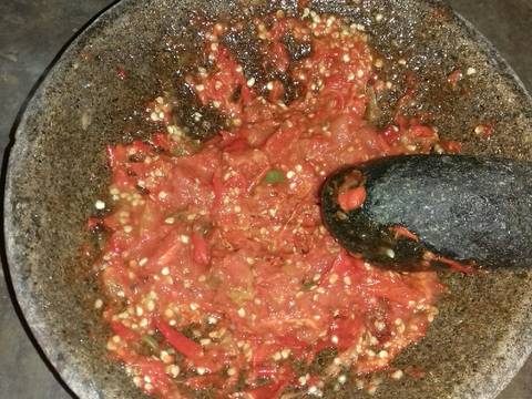 Sambal mangga teri khas makassar