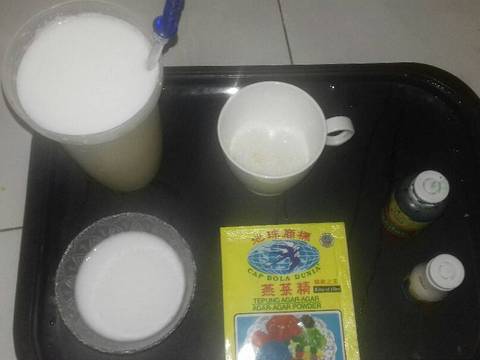 Es kopyor sirup pandan recipe step 1 photo