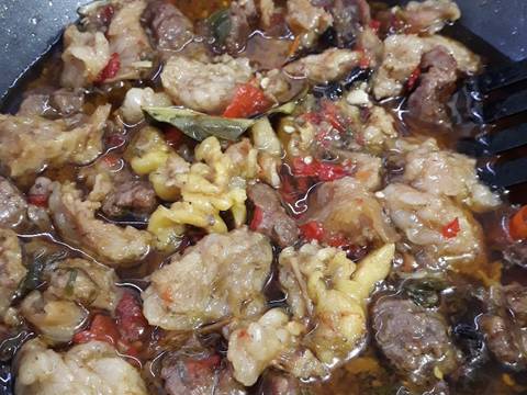 Oseng mercon sengkel dan koyor recipe step 6 photo