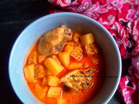 Lodeh kentang recipe step 3 photo