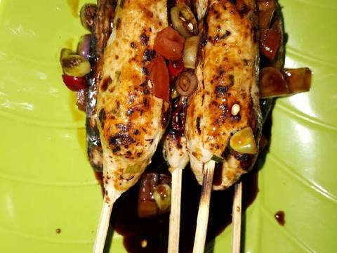 Sate buntel ayam recipe step 4 photo