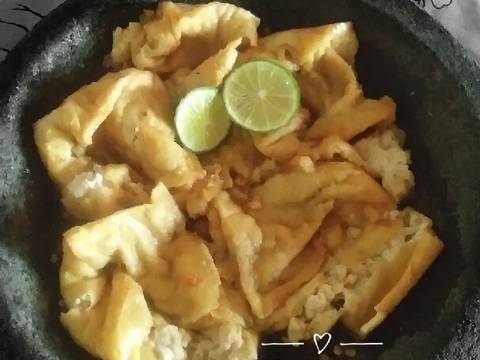 Tahu penyet bumbu petis recipe step 4 photo