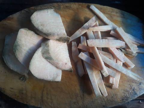 Ubi goreng tepung (Godo telo) recipe step 1 photo