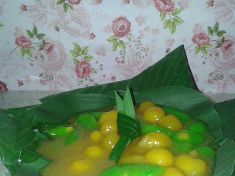 Bubur candil buah sukun kinca gula merah recipe step 1 photo